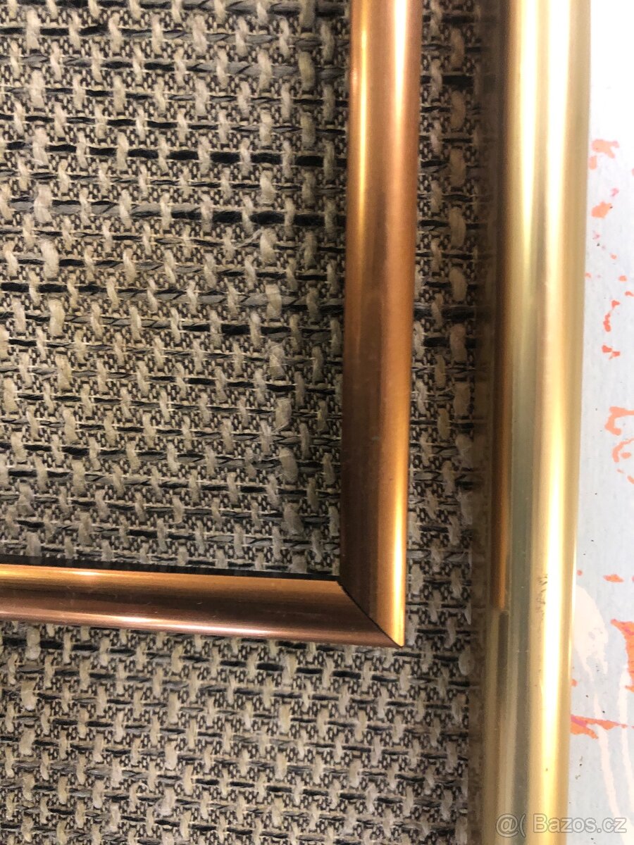 6 ramu na obrazky ctverec 40x40 zlate,medene - 3