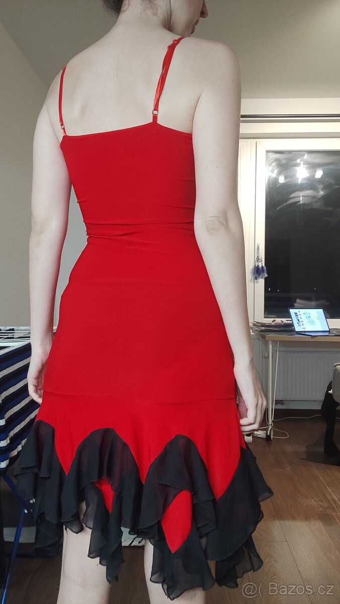 Červené šaty velikost S (36) - 3