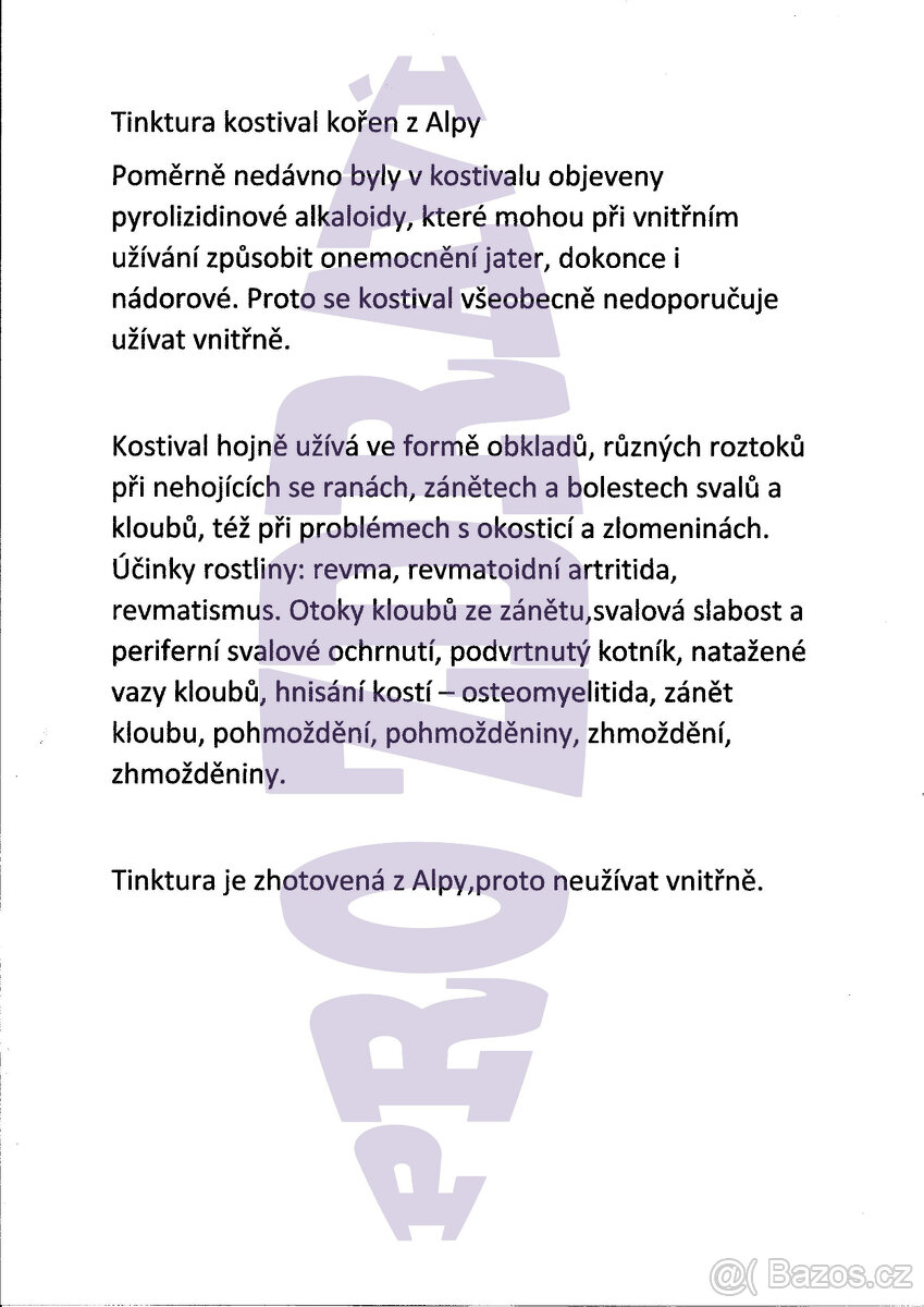 Kostival+Konopí tinktura v Alpě - 3