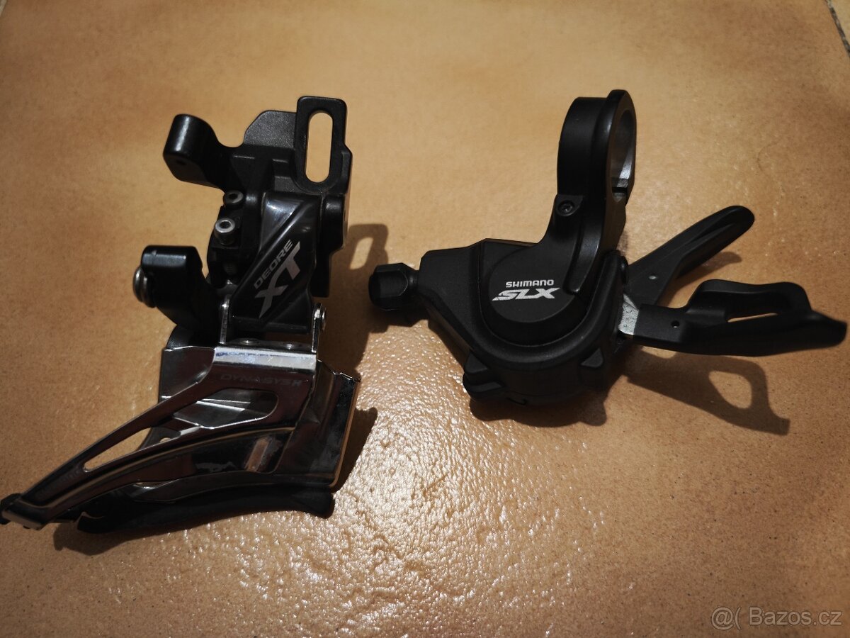 Shimano XT Řazení + přesmykač + převodník - 3