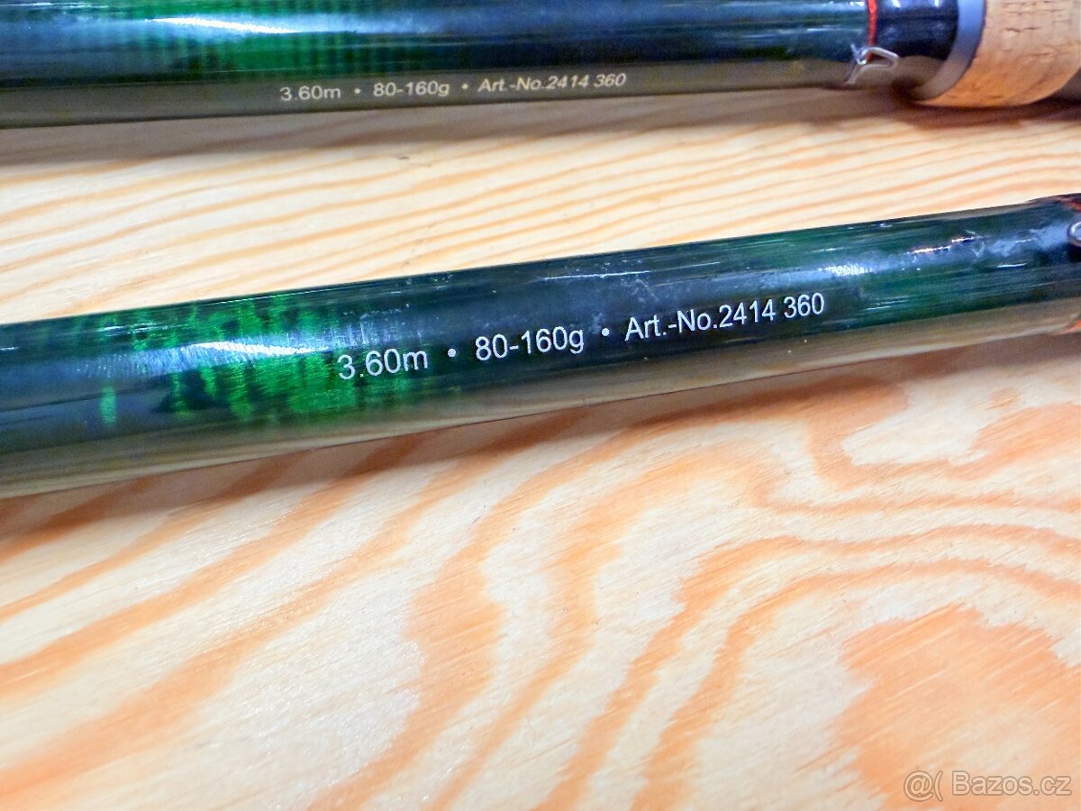 2 KAPROVÉ TROJDÍLNÉ PRUTY DAM DURABLE POWER TIP / 3,6 m / 80 - 3