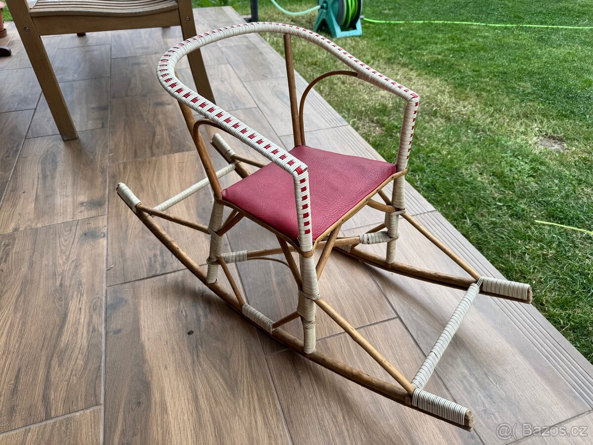 Dětská retro houpací židlička - houpačka - 3