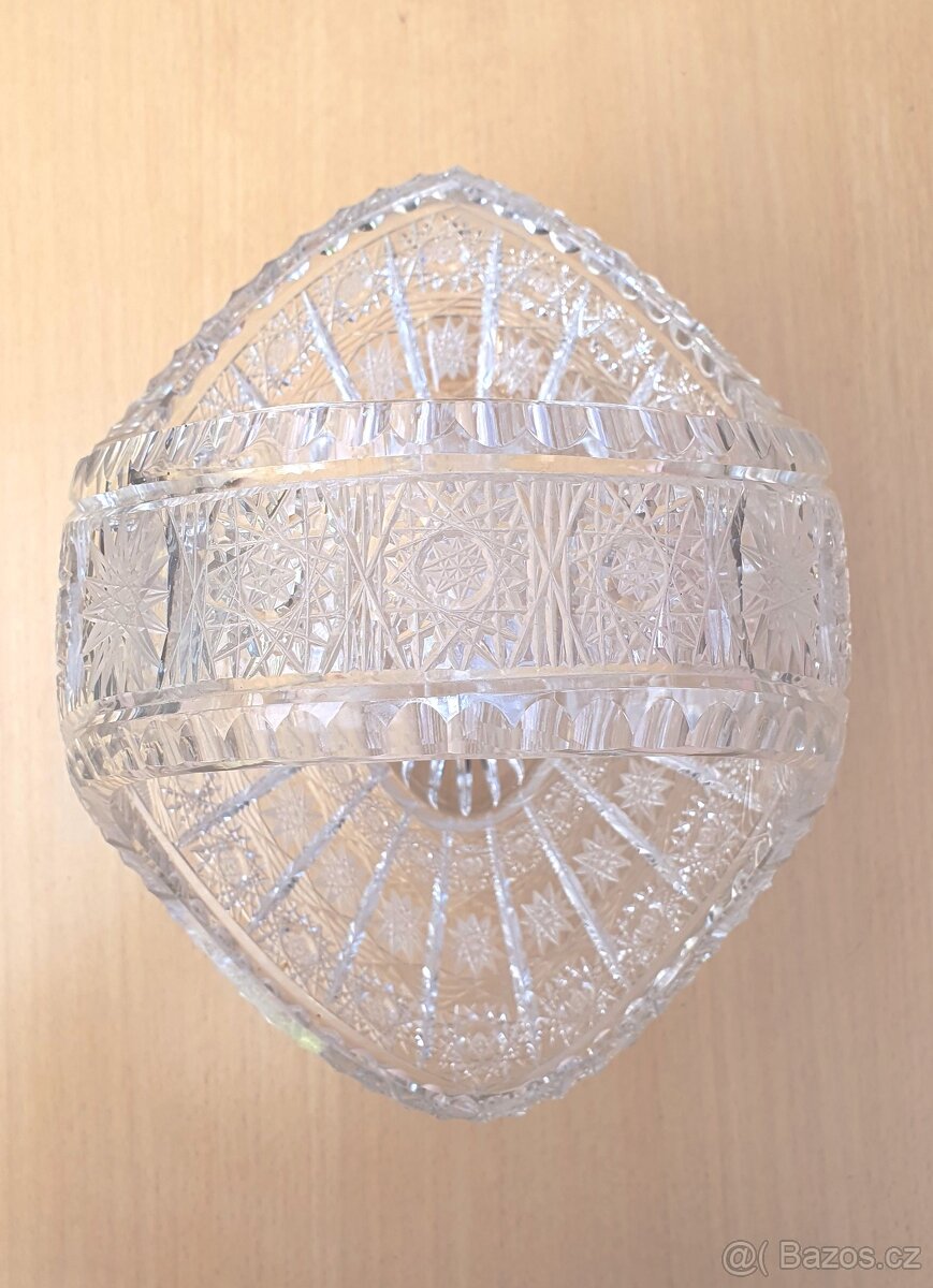Křišťálový košík broušený - 3