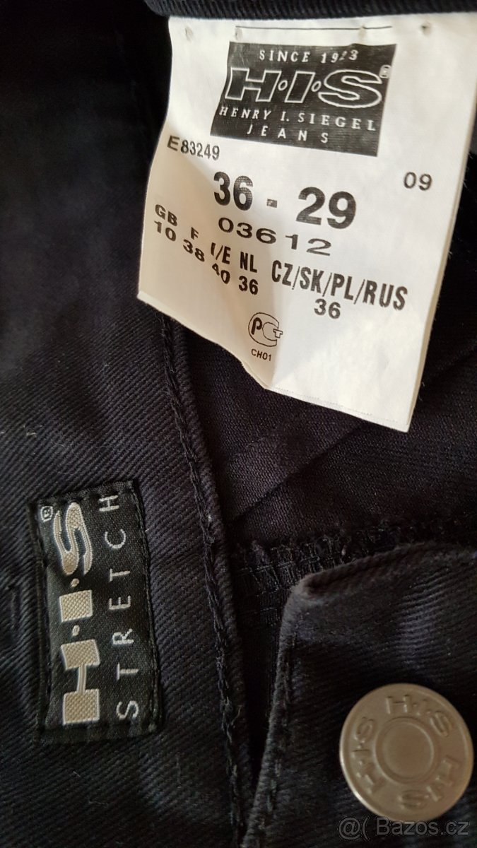 Dámské černé džíny zn. HIS - 3