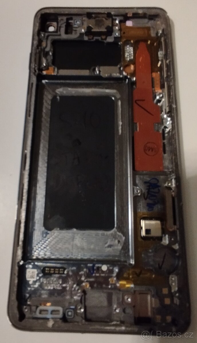 Prodám pro Samsung Galaxy S10 - středový rám a zadní kryt - 3