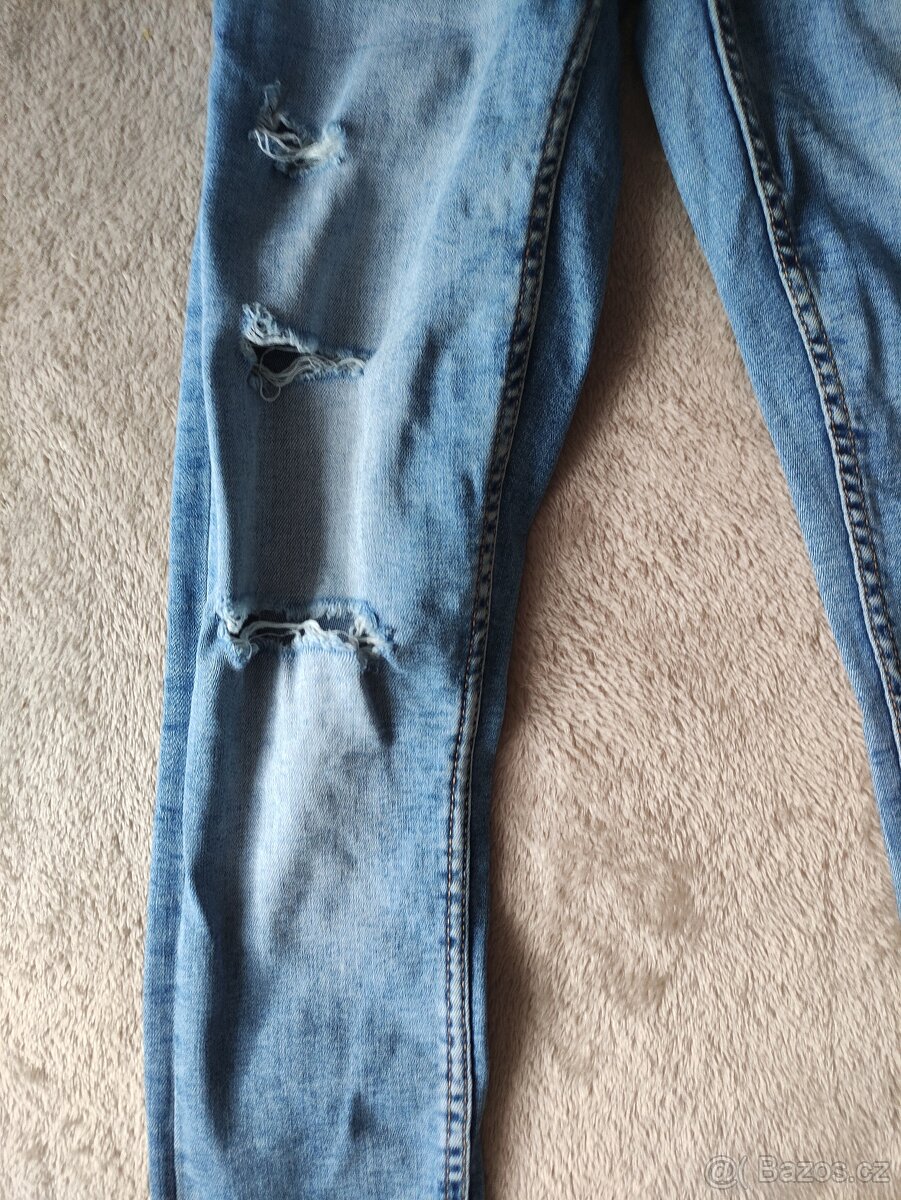 Dámské, dívčí rifle, džíny CROPP, vel.34 - 3