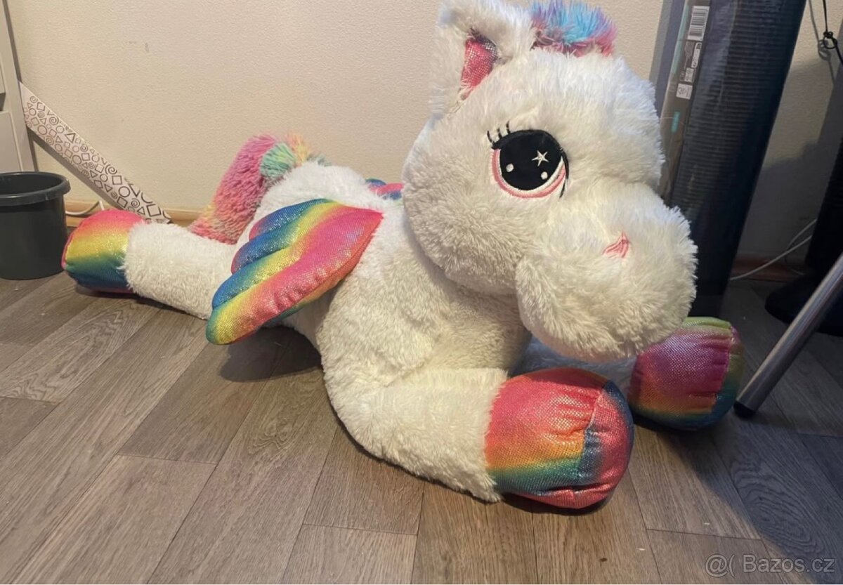 Plyšový jednorožec 80 cm - 3