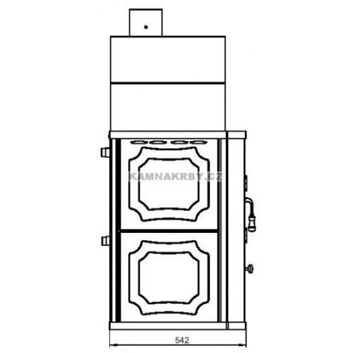 Krbová kamna Prity s výměníkem - 3
