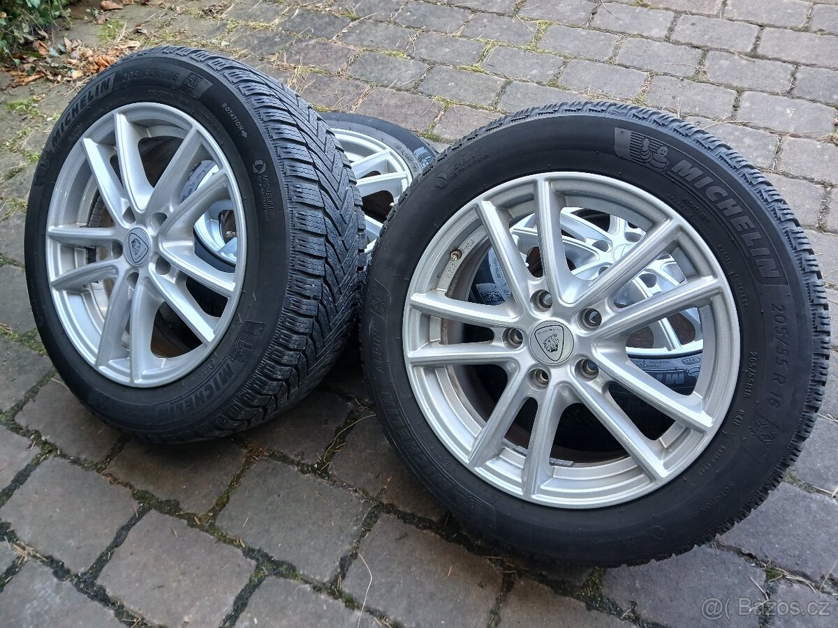 ALU kola,sada,originál ALUETT,ET48,205/55 R16,5x112,MICHELIN - 3