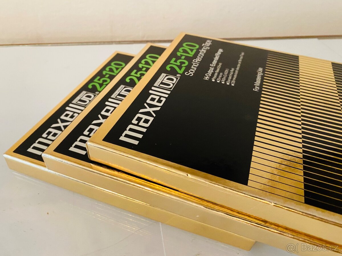 Kotoučové pásky Gold Maxell UD - 25-120, 80.léta - 3