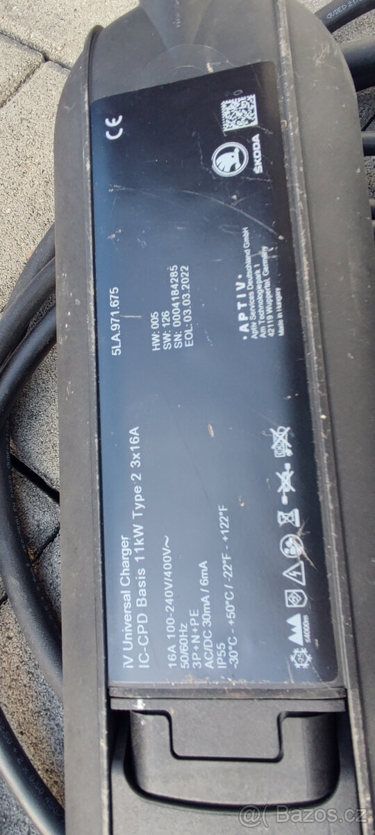 Nabíjecí set kabel Škoda iV Enyaq 11kW- 230V 400V Nabíječka - 3