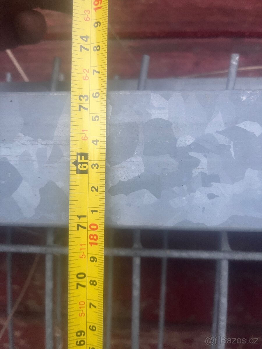 Dvoukřídlá Brána pozink 6,7 m - 3