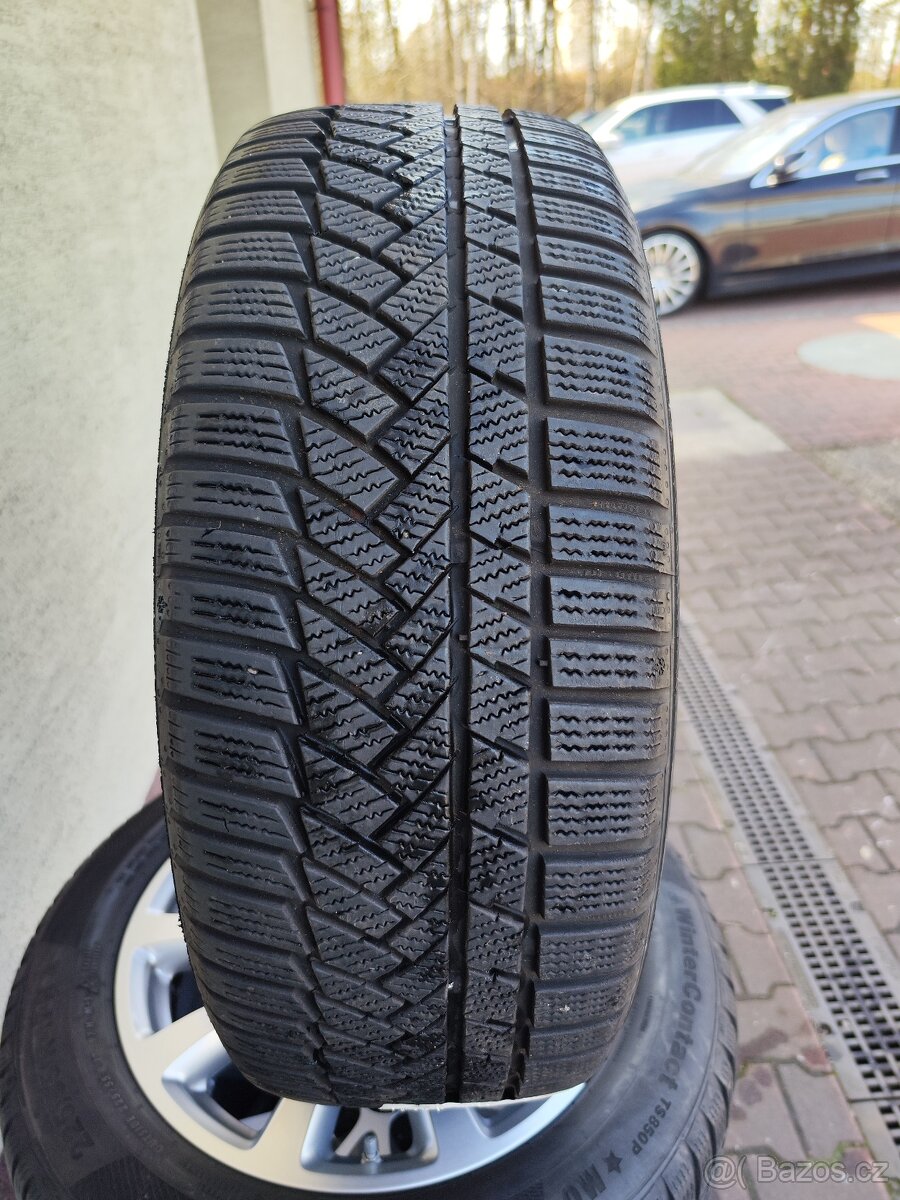 ORIGINÁL ALU kola MERCEDES s PNEU CONTINENTAL 6mm 17" - 3