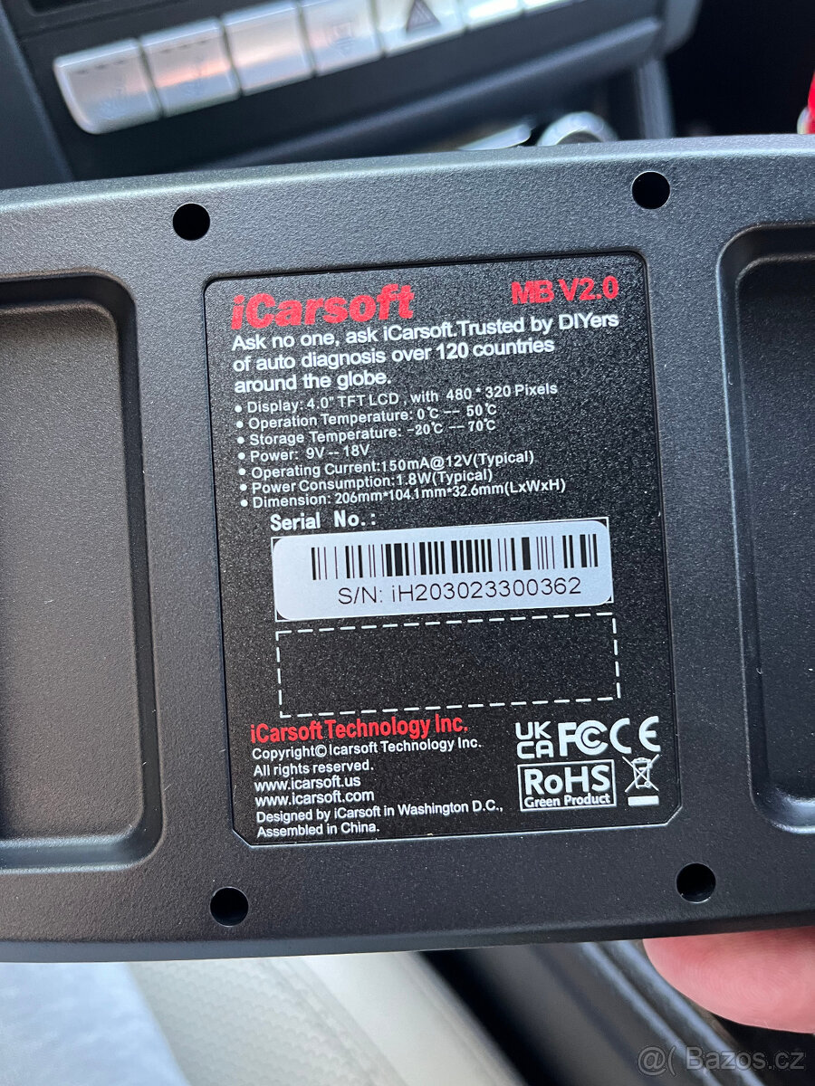 Autodiagnostika iCarsoft MB V2.0 CZ - 3