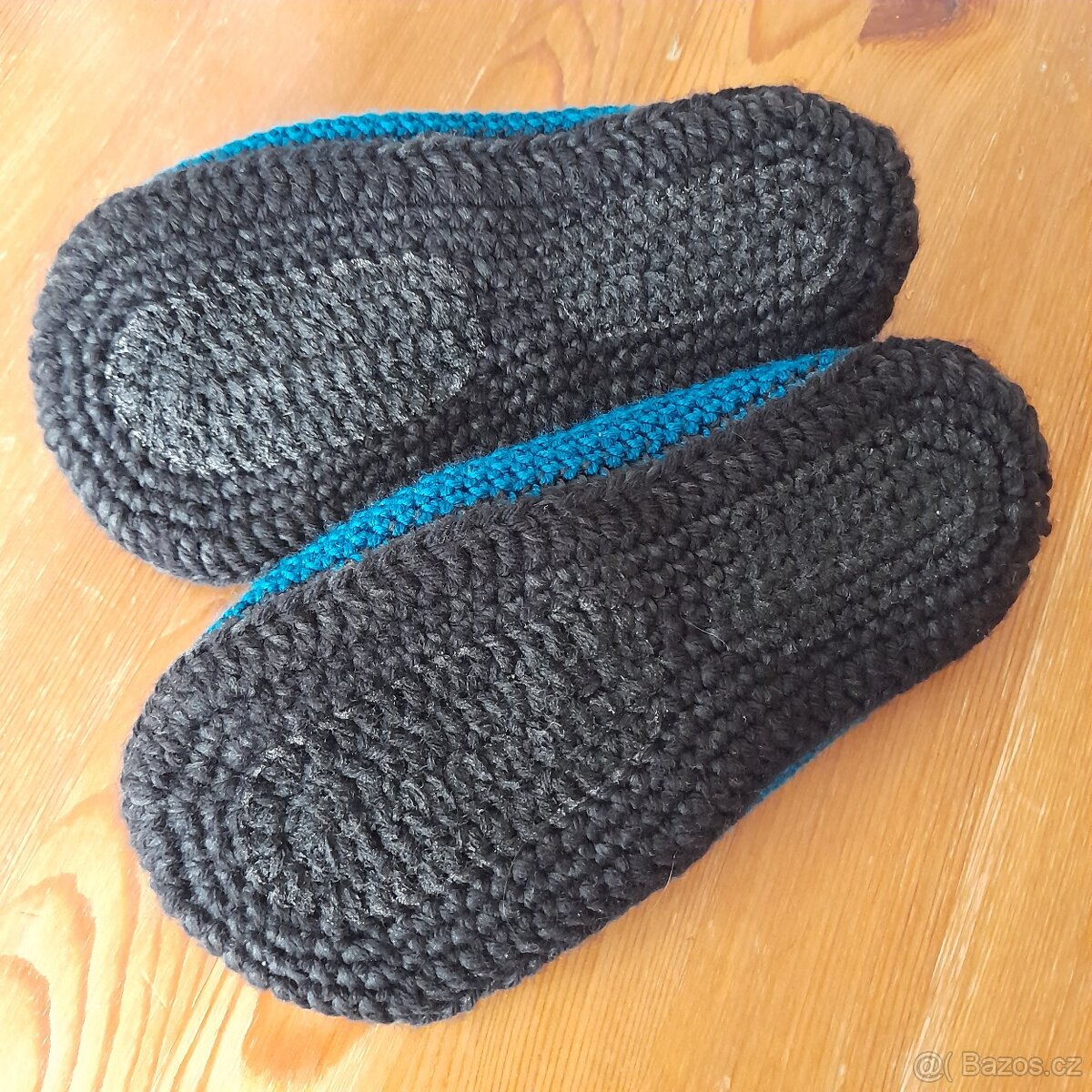 Háčkované mokasíny Handmade, 210 mm - 3