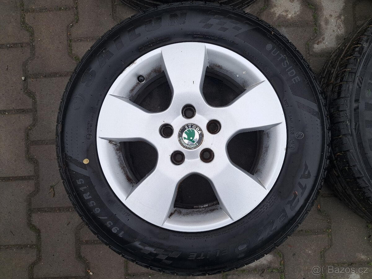 Hlinikove disky 5x112 r15 včetně pneu - 3