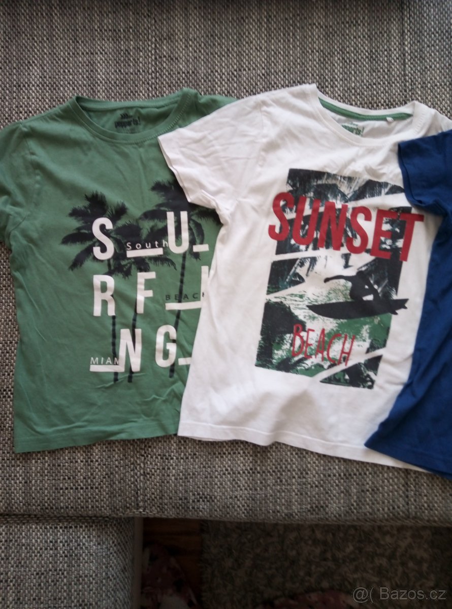 Dětské trika 3 ks vel. 134/140 - 3