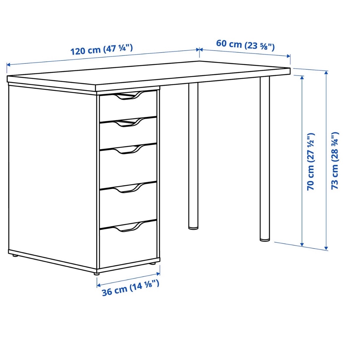 Psací stůl ikea - 3