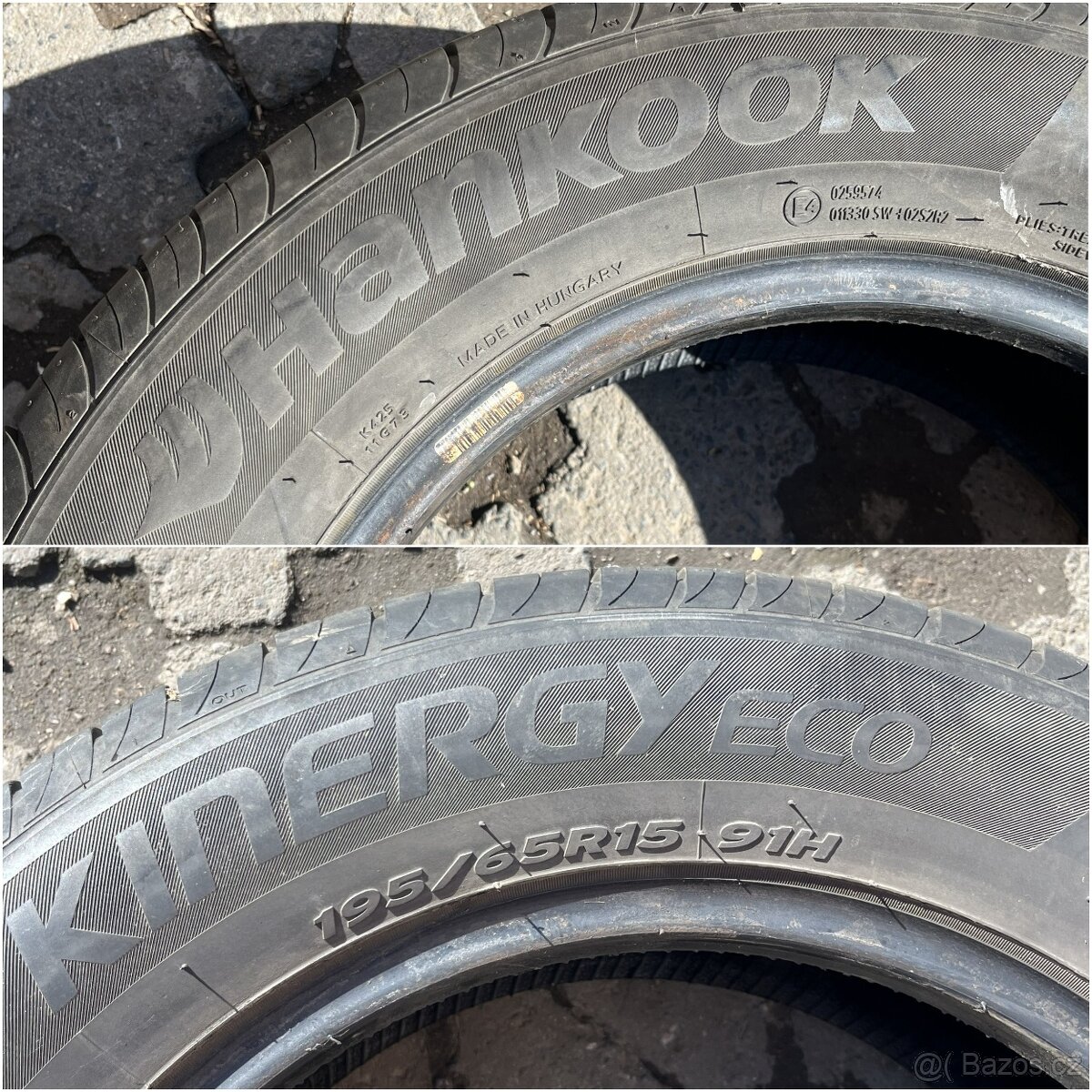 195/65/R15 letní pneu, 5.2mm - 3