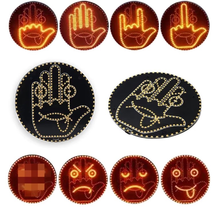 Auto Fun Smile Face Lights s dálkovým ovládáním - 3