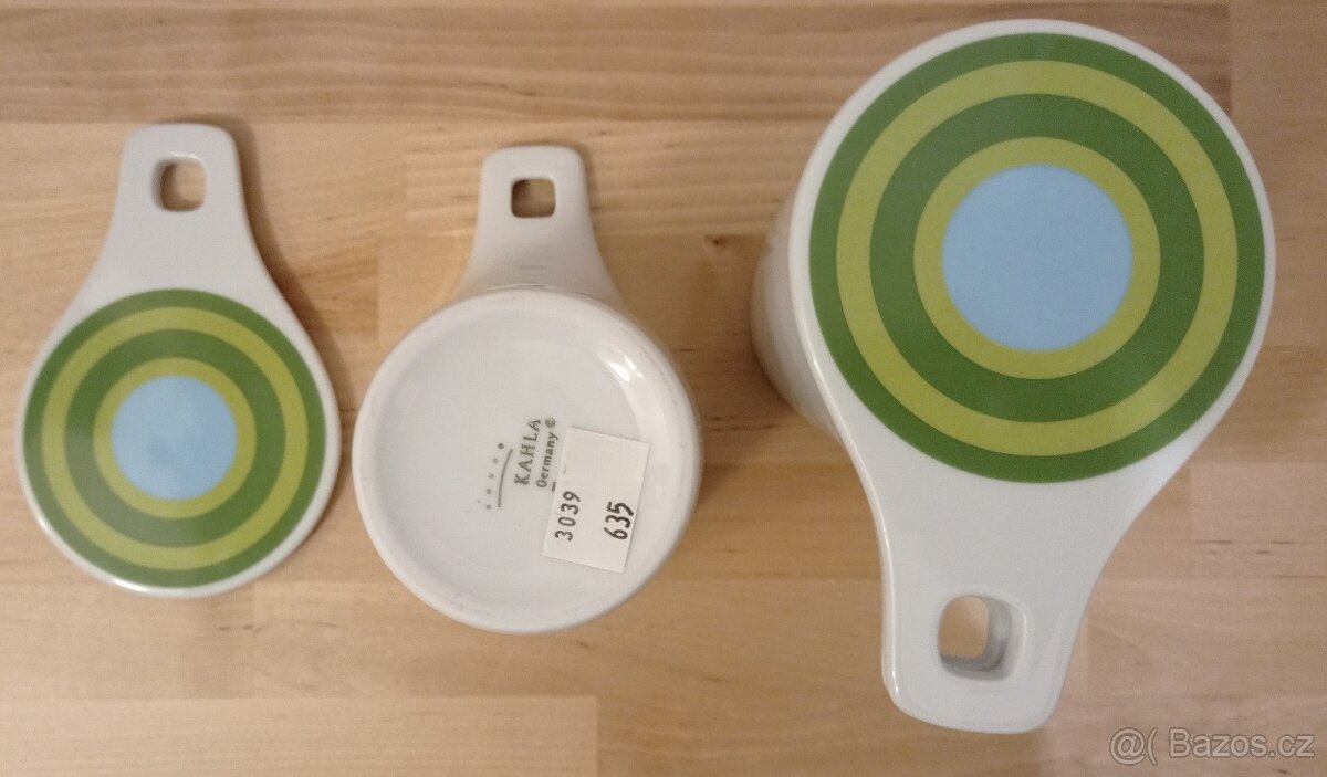 2 porcelánové hrnečky s pokličkou - Kahla - 3