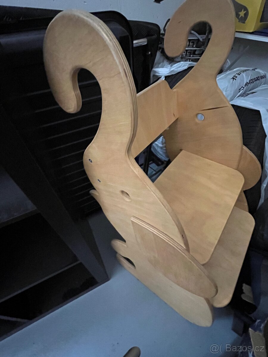 Prodej dřevěné dětské jídelní rostoucí židle - 3