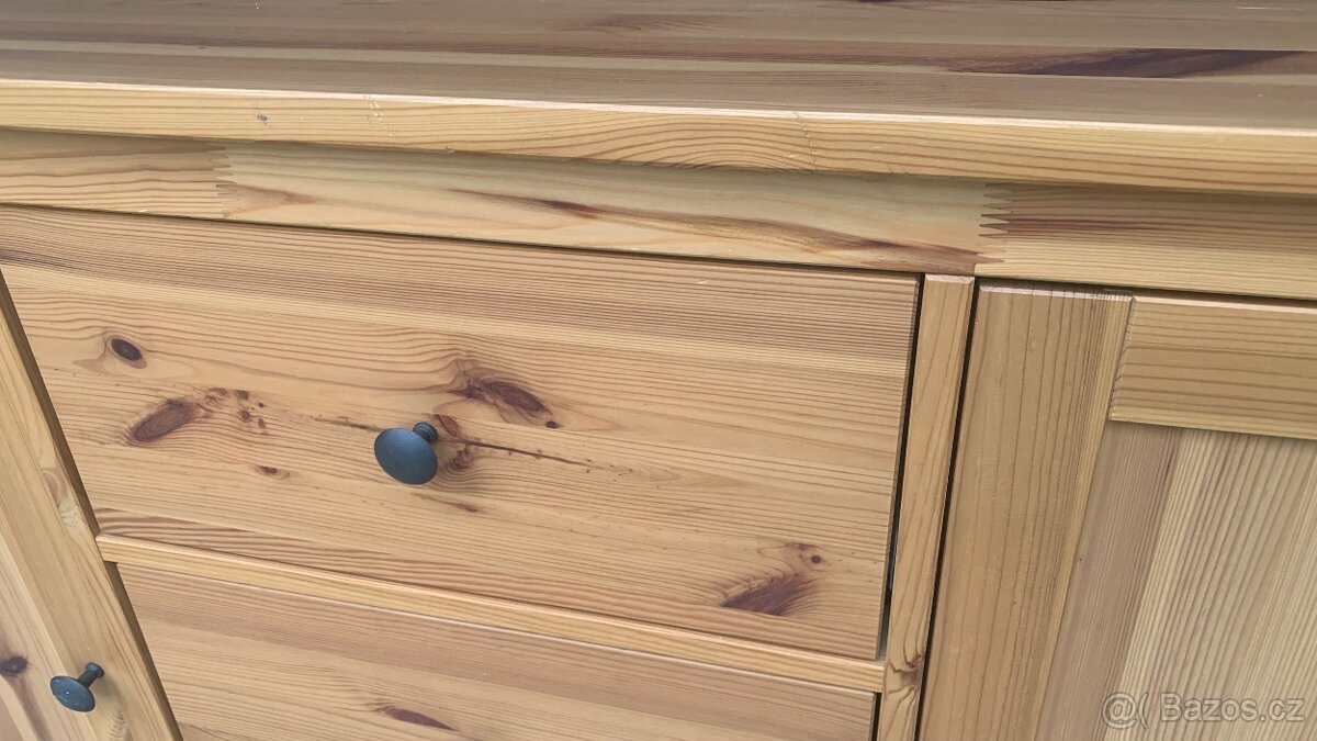 Ikea Hemnes velká komoda příborník masiv Leksvik - 3