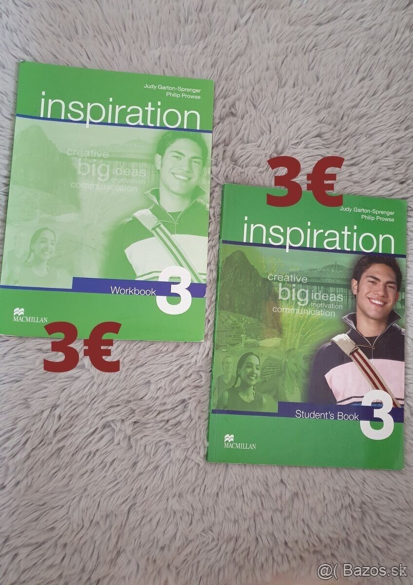 Učebnice Inspiration - Work book, Student book 1,2,3 - 3