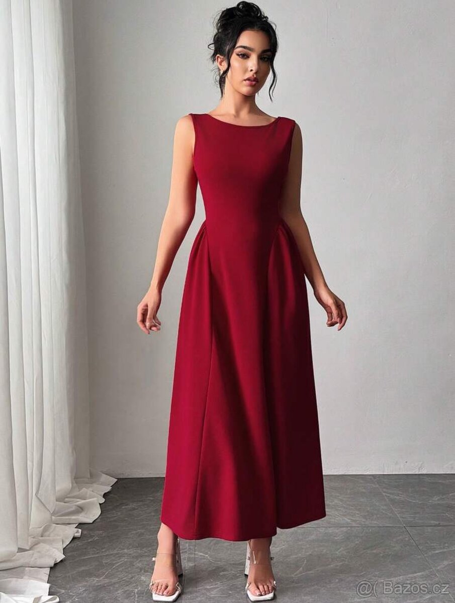 Červené šaty Shein vel. M - 3