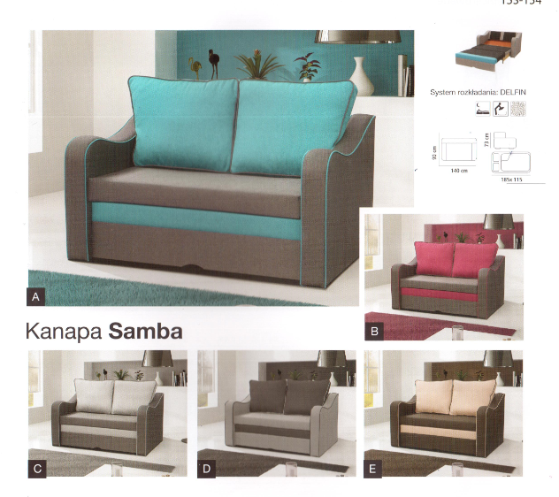 SAMBA nová rozkládací pohovka - 3