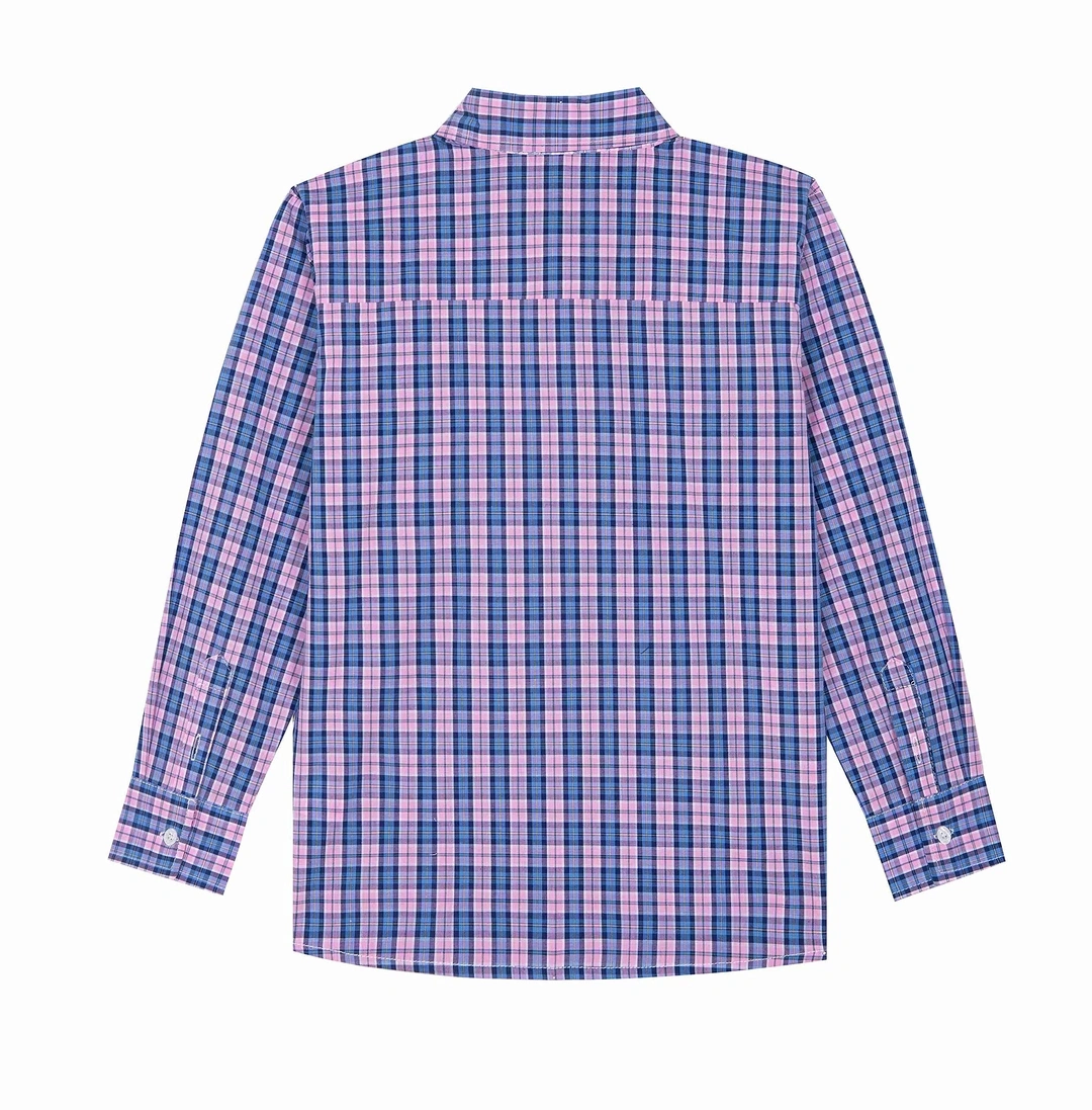 Chlapecké bavlněné kostkované košile Bienzoe.Vel.110/5kusů/ - 3