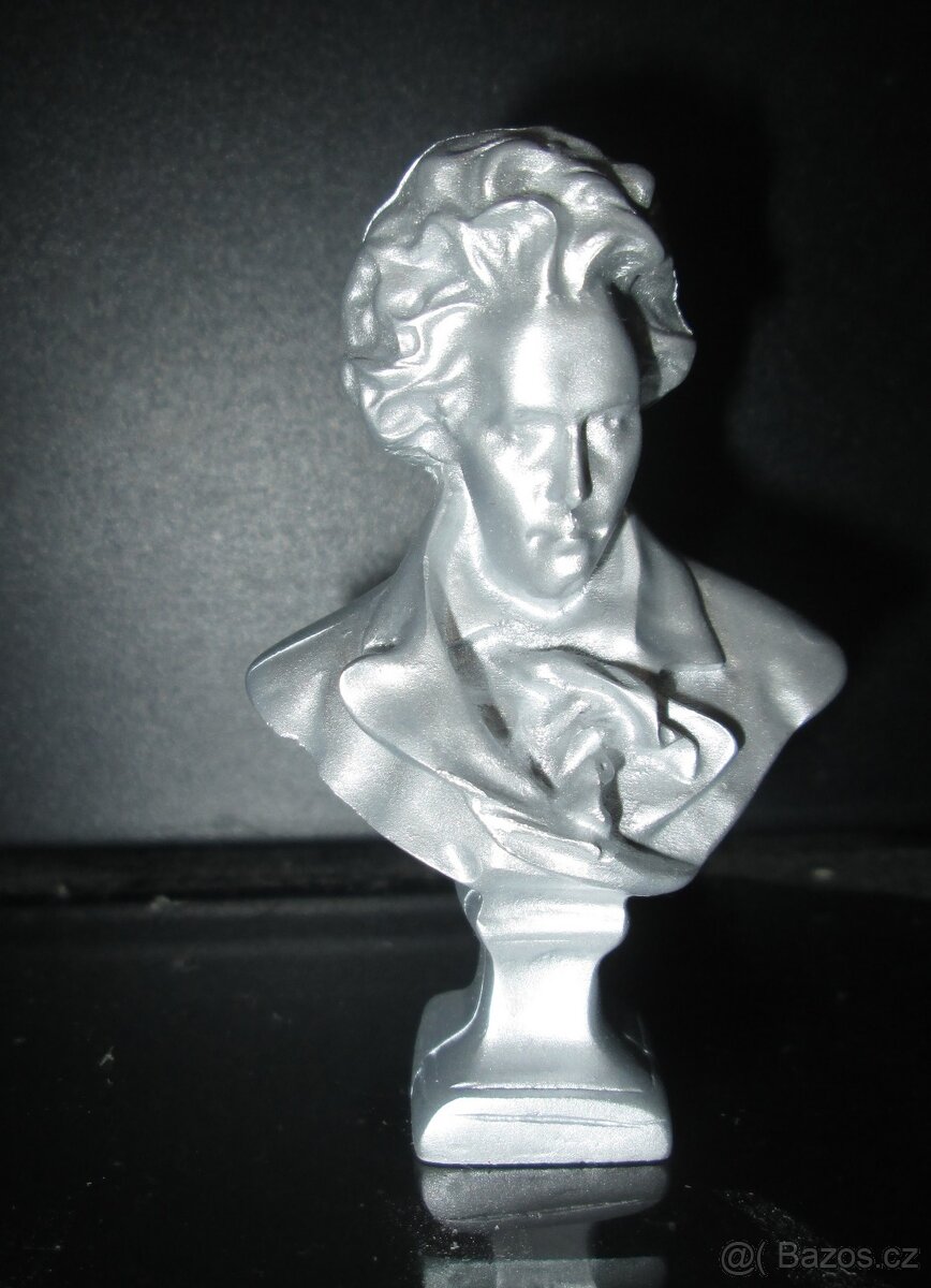 Nádherná soška Bethovena - busta - 3