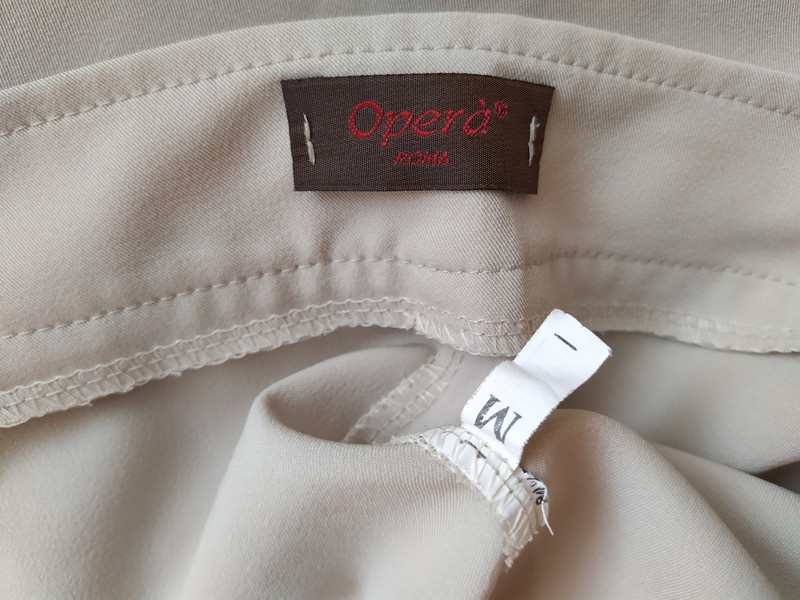 Béžové kalhoty Opera Roma 38 - 3