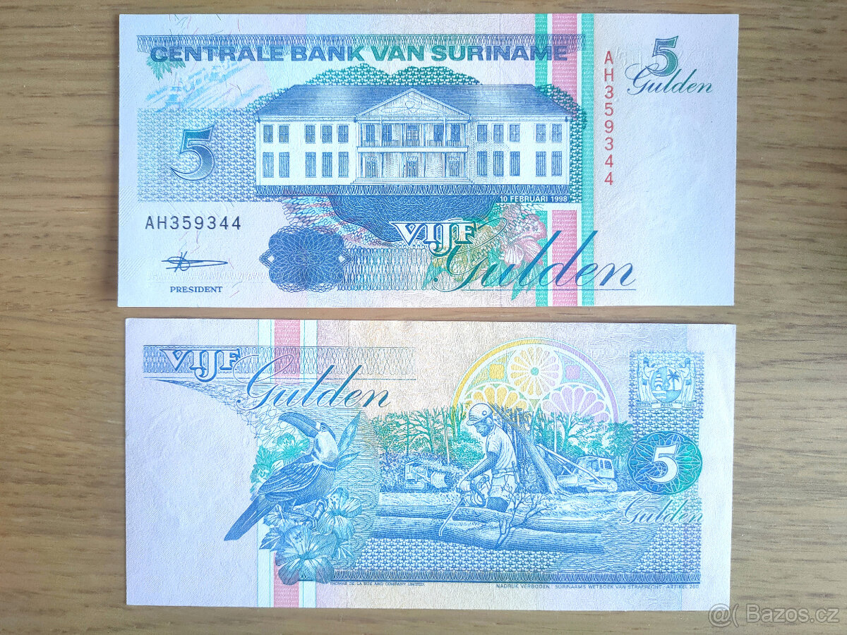 SURINAM - 5 gulden - 3