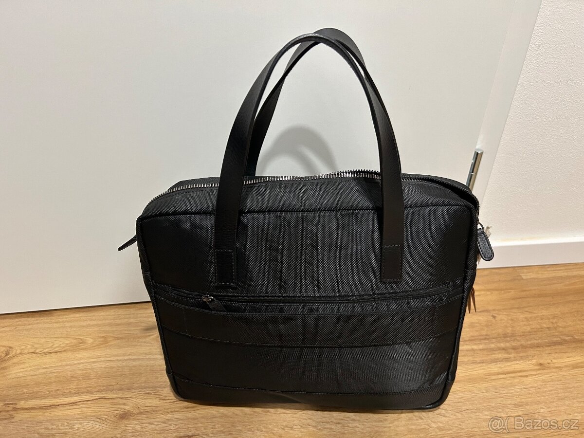 Nová pánská taška Baťa 40x33x15 kůže/textil - 3