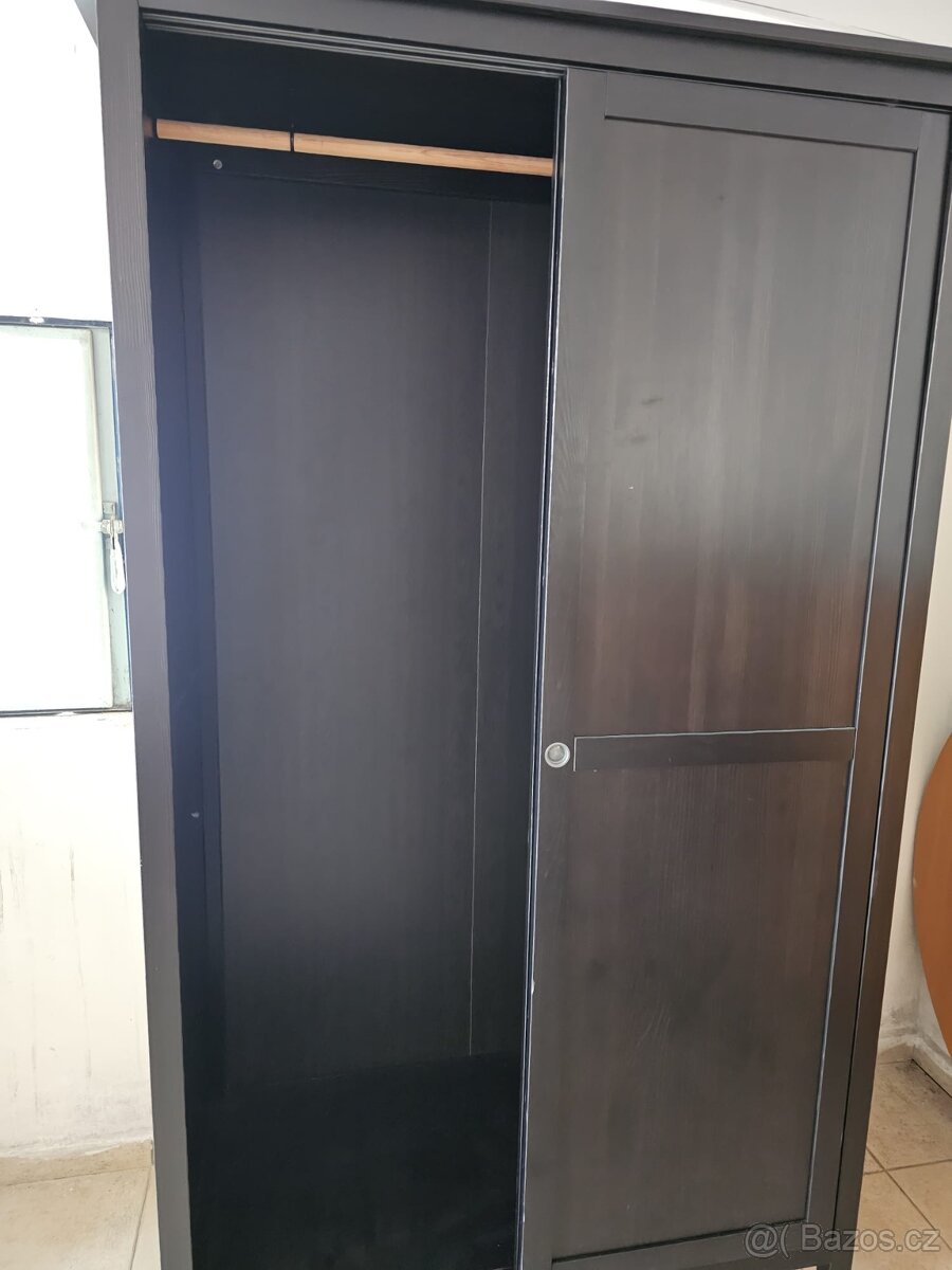 IKEA HEMNES šatní skříň - černohnědá - 3