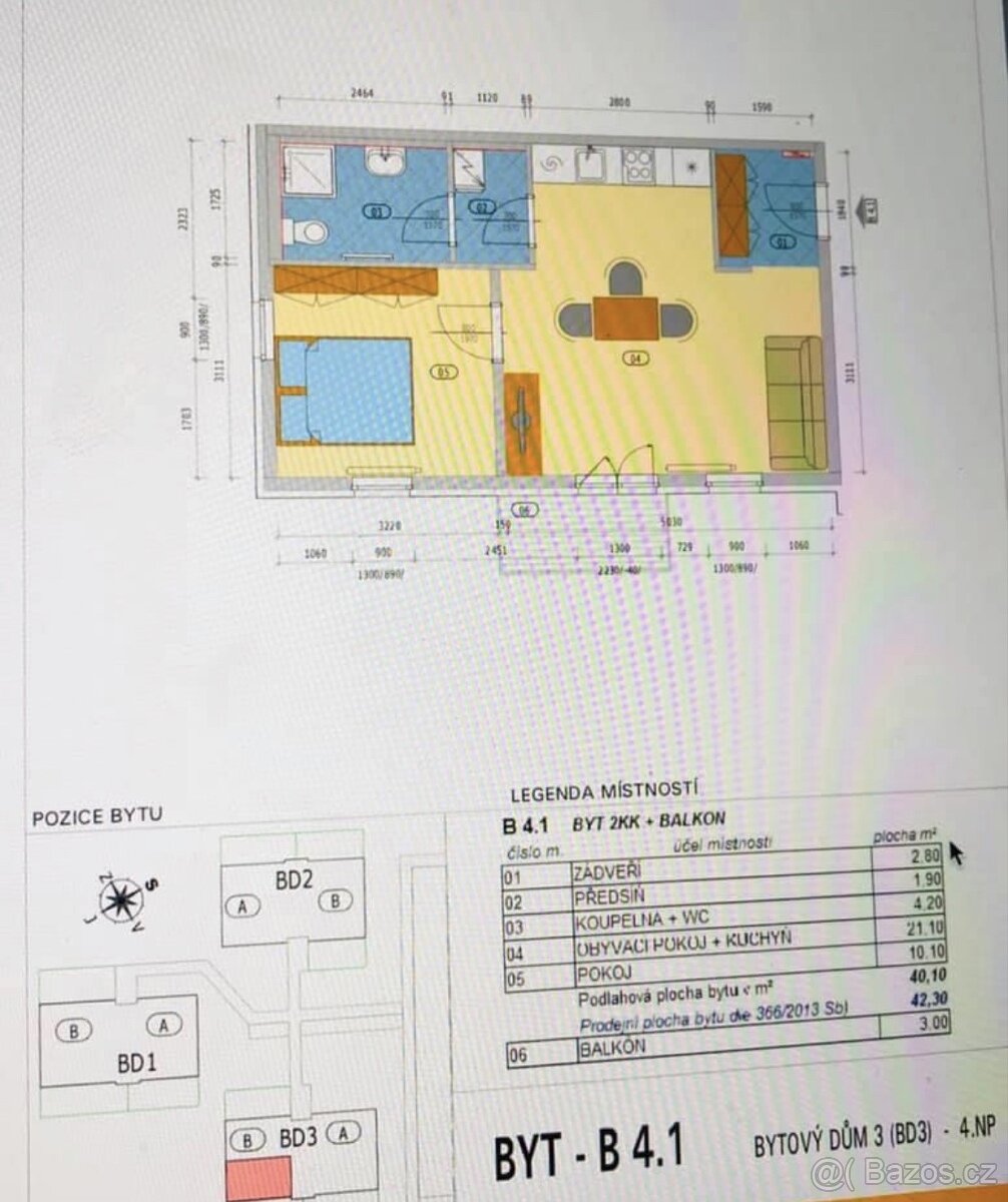 Byt 2kk Mohelnice (u Olomouce), novostavba - 3