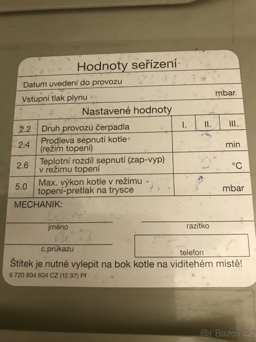 Plynový kotel JUNKERS EUROSTAR - 3