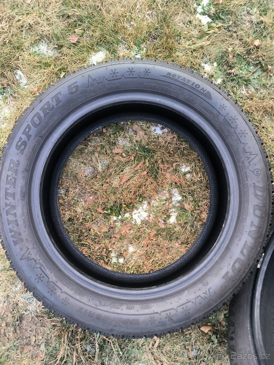 4 zimní pneu 205/55/17 DUNLOP - 3