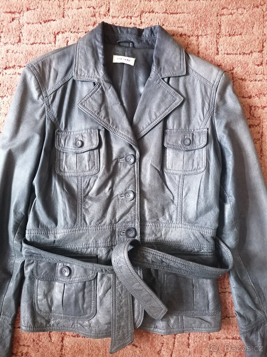 Dámský kožený kabát zn. Orsay - 3