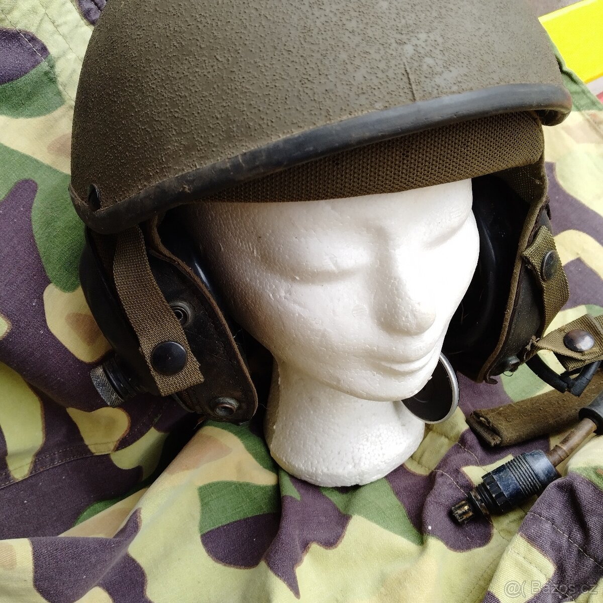 Vojenská US helma přilba do tanku - 3