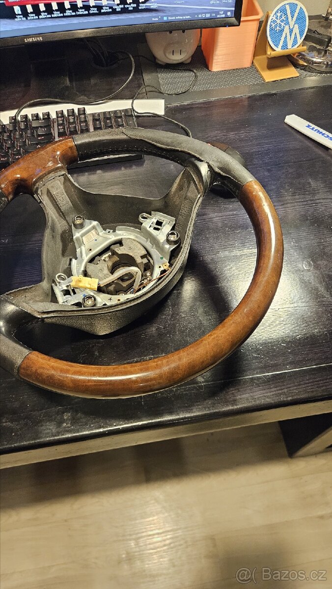 Dřevěný volant Passat b5.5, Bora, Golf, Octavia - 3