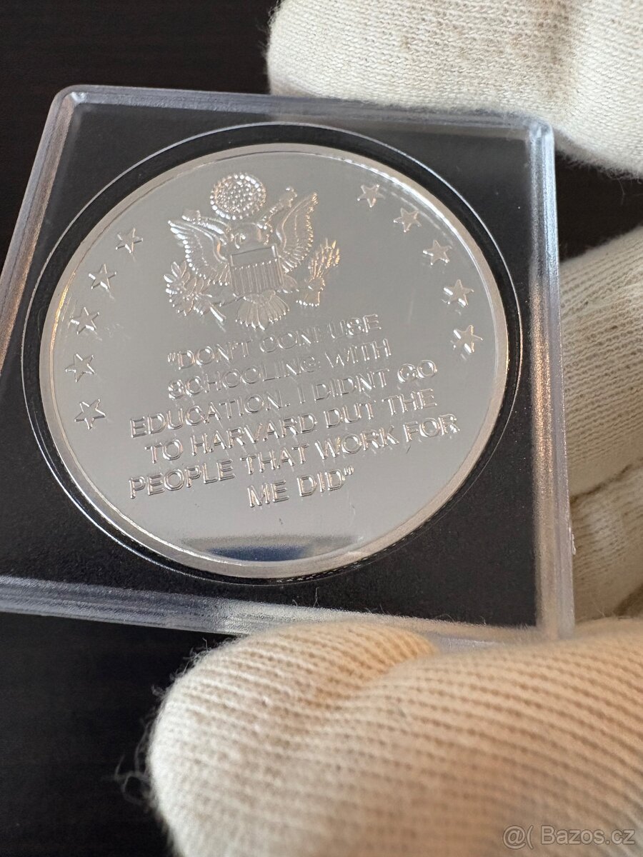 Prodám kovovou minci (suvenýr) s motivem Elon Musk - 3