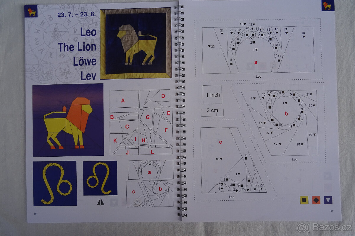 ZODIAC Paper piecing (šití přes papír) - 3
