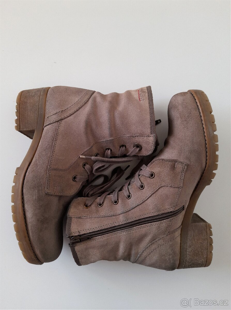 Kožené kotníkové boty s.Oliver (38) - 3