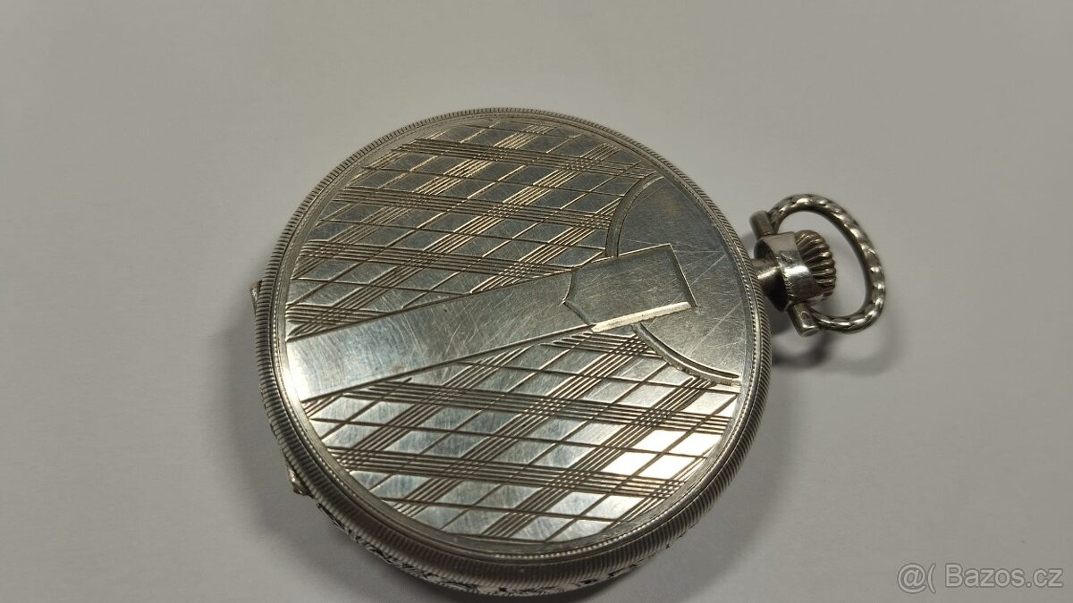 Stříbrné velmi staré kapesni hodinky DANUBIA - 3