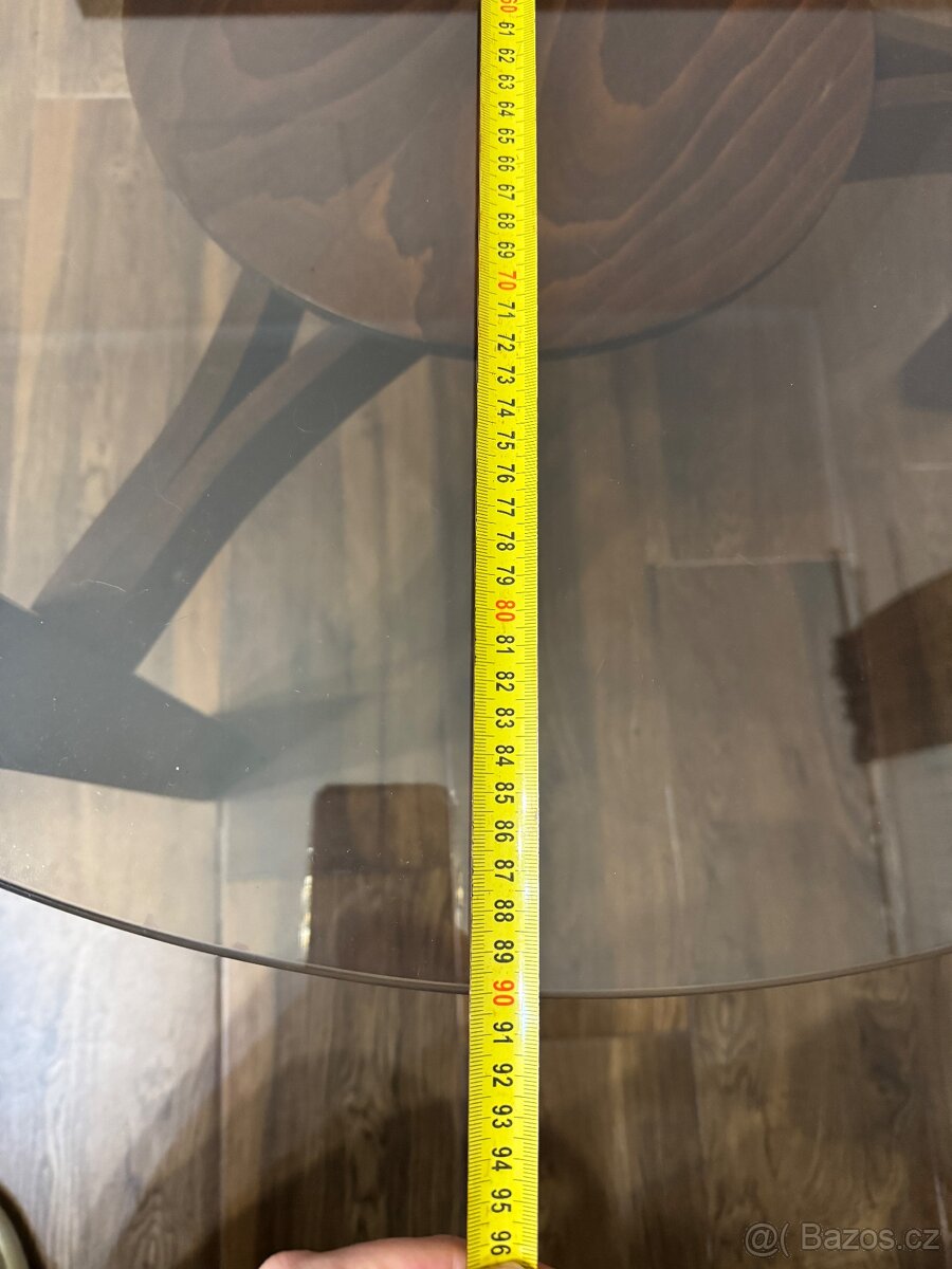Vintage kulatý konferenční stolek - 3