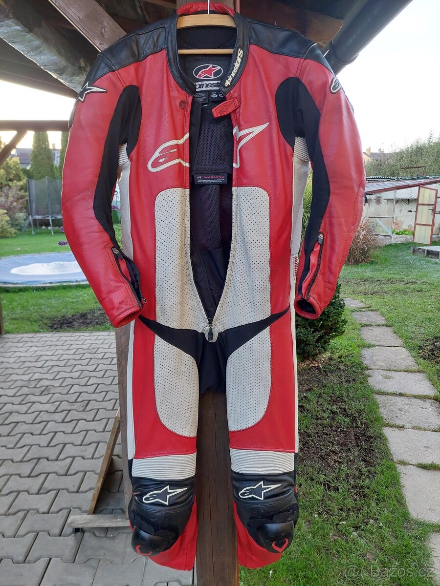 Kožená kombinéza jednodílná 48 alpinestars - 3