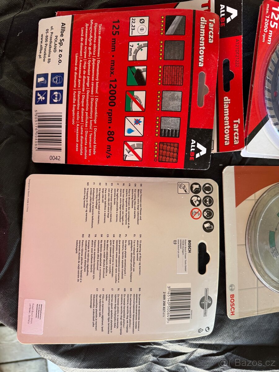 Prodám diamantové kotouče 125 mm - 3