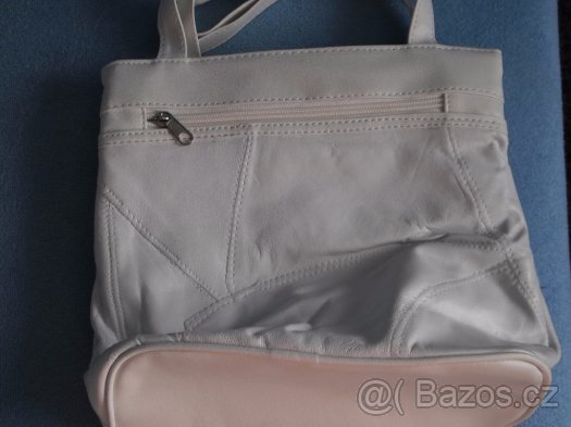 Koženou bílou kabelku novou - 3